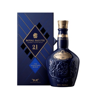 皇家禮炮 Royal Salute 21年 空瓶+紙盒+紙袋 瓷瓶 擺飾 裝飾品