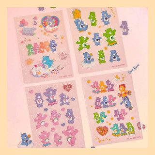 （最後現貨） CARE BEARS 愛心熊 彩虹熊 貼紙 4入組 4張