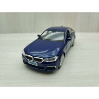 全新盒裝1:36~寶馬 BMW 550i 藍色合金汽車模型 兒童禮物 收藏 玩具車