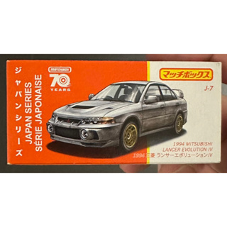 Matchbox 美泰 Mitsubishi 三菱 EVO LANCER EVOLUTION IV 火柴盒 模型車 模型