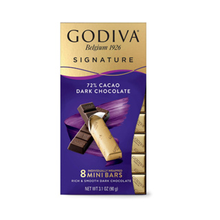 GODIVA巧克力 72% 黑巧克力磚 GODIVA 迷你巧克力棒 適合各種節日送禮 情人節不再煩惱