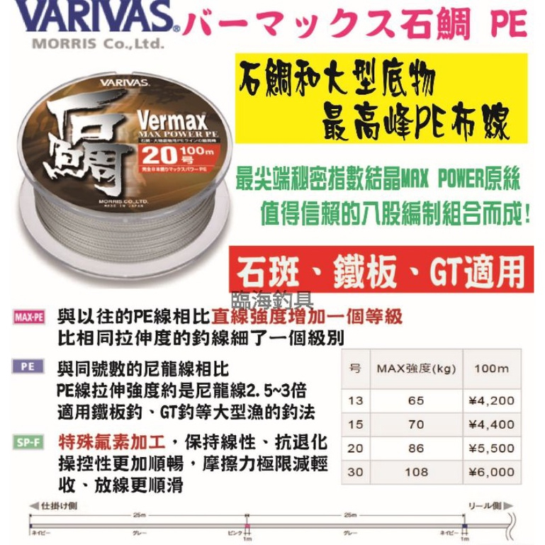 Varivas Pe的價格推薦- 2023年5月| 比價比個夠BigGo