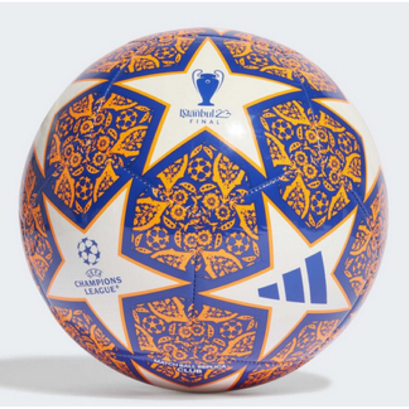 ADIDAS UCL CLB IS 足球 機縫 柔軟觸感 耐用 歐冠盃 藍橘 3號 4號 HT9006【S.E運動】