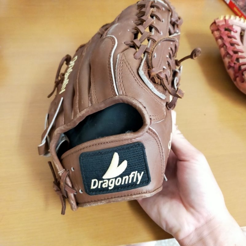 二手 藍蜻蜓 棒球 壘球 手套 約12吋 750元