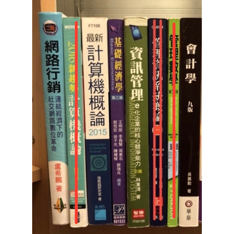 二手 大學用書  網路行銷/計算機概論/經濟學/資訊管理/管理數學/會計學/Visual C#/Linux