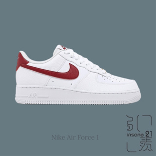 NIKE AIR FORCE 1 LOW TEAM RED 金標酒紅 CZ0326-100【Insane-21】