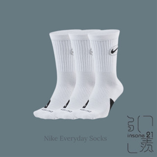 NIKE EVERYDAY CREW SOCKS 籃球 運動 長襪 DA2123-100【Insane-21】