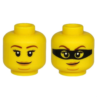 LEGO 樂高 黃色 人偶頭 雙面臉 女竊賊 女生 3626cpb2535
