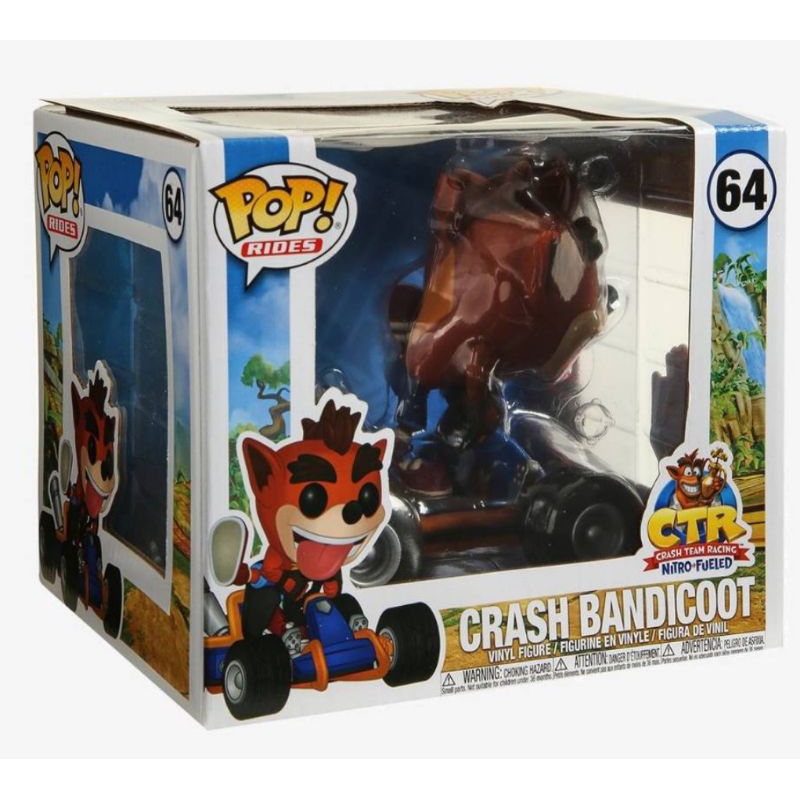 柴寶趣 FUNKO POP 64 袋狼大進擊 CRASH BANDICOOT NS SWITCH 交通工具 賽車 電玩