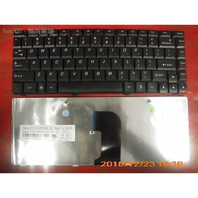 庫存不用等-【英文】-全新聯想LENOVO G460 G465 G465A 筆記型電腦鍵盤 黑色 英文鍵盤[1899]現