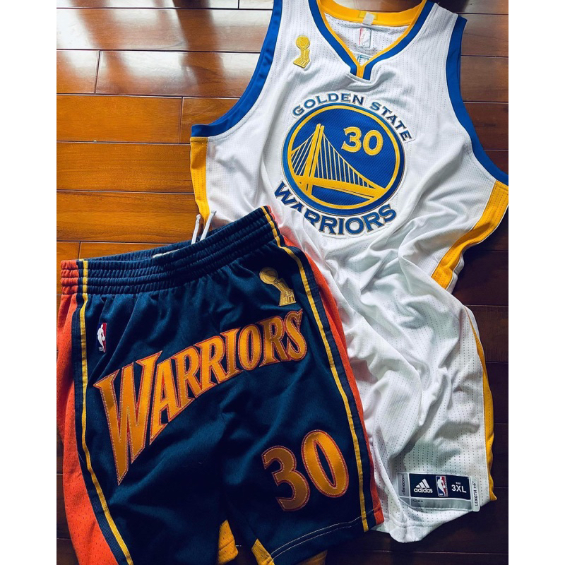 波波愛球衣 - Curry 開幕賽款式，冠軍紀念款，奪冠後隔年開幕賽，一場款，單標真網眼