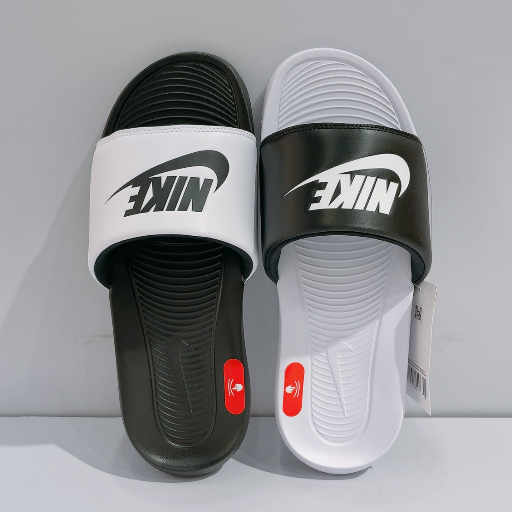 NIKE VICTORI ONE SLIDE MIX 男女款 黑白 陰陽 輕軟底 舒適 運動 拖鞋 DD0234-100