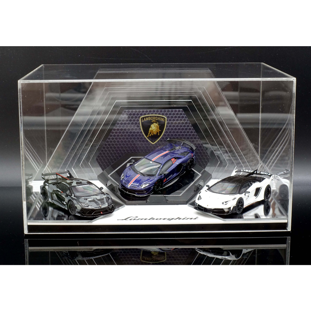 【M.A.S.H】1/64 Lamborghini 車款專用展示盒(適用MINI GT)