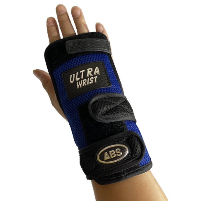 日本ABS Ultra Wrist 保齡球專用舒適厚綿長版鐵片護腕 (右手)