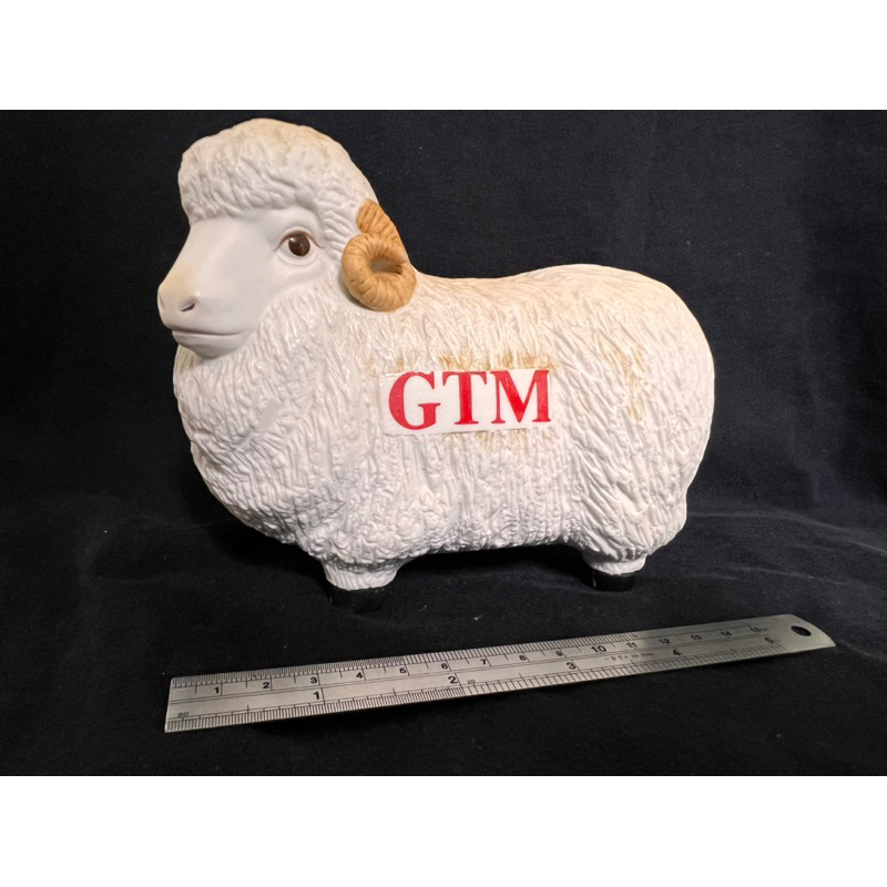 ［輝哥古早味]台灣 早期 勤益紡織 羊 GTM 瓷器 企業