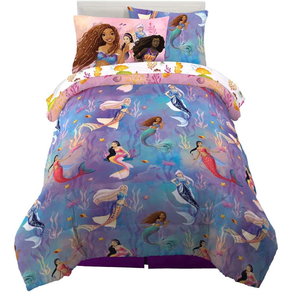 預購👍正版空運👍美國迪士尼 Ariel 愛麗兒 mermaid 小美人魚 真人版 電影版 床組 棉被 床單床包枕頭套