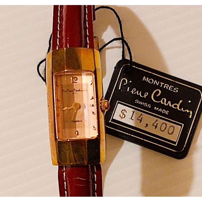 👑♥️🙏😍   Pierre Cardin   皮爾卡登   精緻  名牌 手錶  原價14400   古董 限量