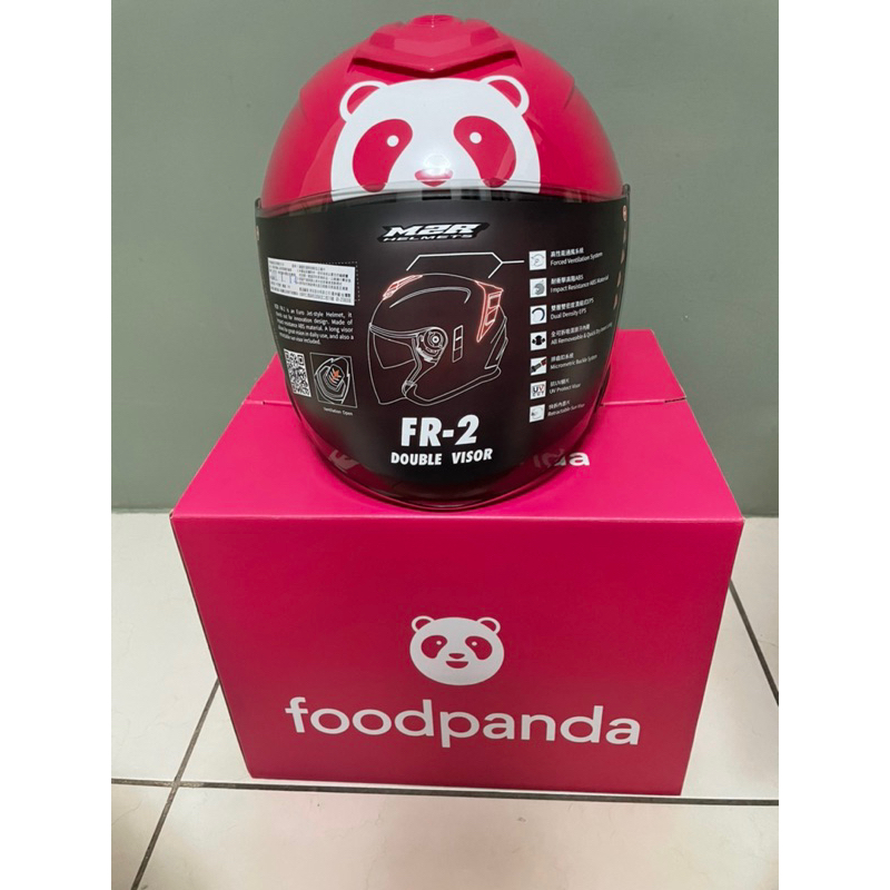 全新現貨foodpanda 熊貓二代M2R安全帽尺寸L 青埔高鐵、大竹、大江可面交