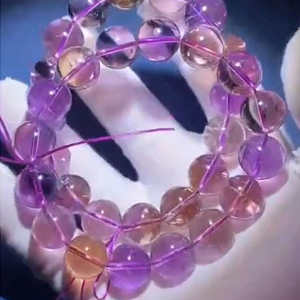 【禧禧珠寶】紫黃晶 14mm手鏈_L-CC-A088