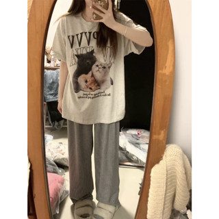 不入後悔系列！ 短袖女 女生衣服 印花 t恤 小眾 oversize 短袖 夏天衣服女 美式復古短袖 寬鬆上衣短袖