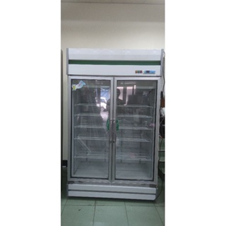 中古冷凍尖兵雙門玻璃冷藏冰箱 雙門玻璃展示冰箱 玻璃冰箱