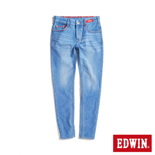 EDWIN 東京紅360°迦績彈力機能極窄管褲(拔淺藍)-女款