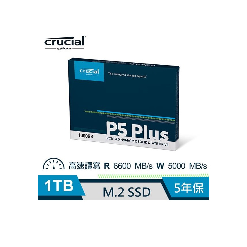 Micron美光 Crucial P5 Plus 500GB 1TB 2TB M.2/PCIE4.0/SSD固態硬碟