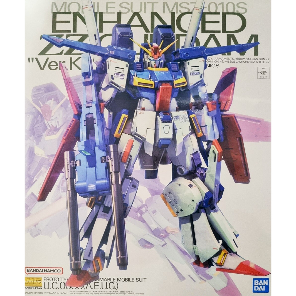 [正版] 魂商店 限定 MG 強化型 ZZ 鋼彈 模型 (全新品) ENHANCED ZZ GUNDAM Ver.Ka