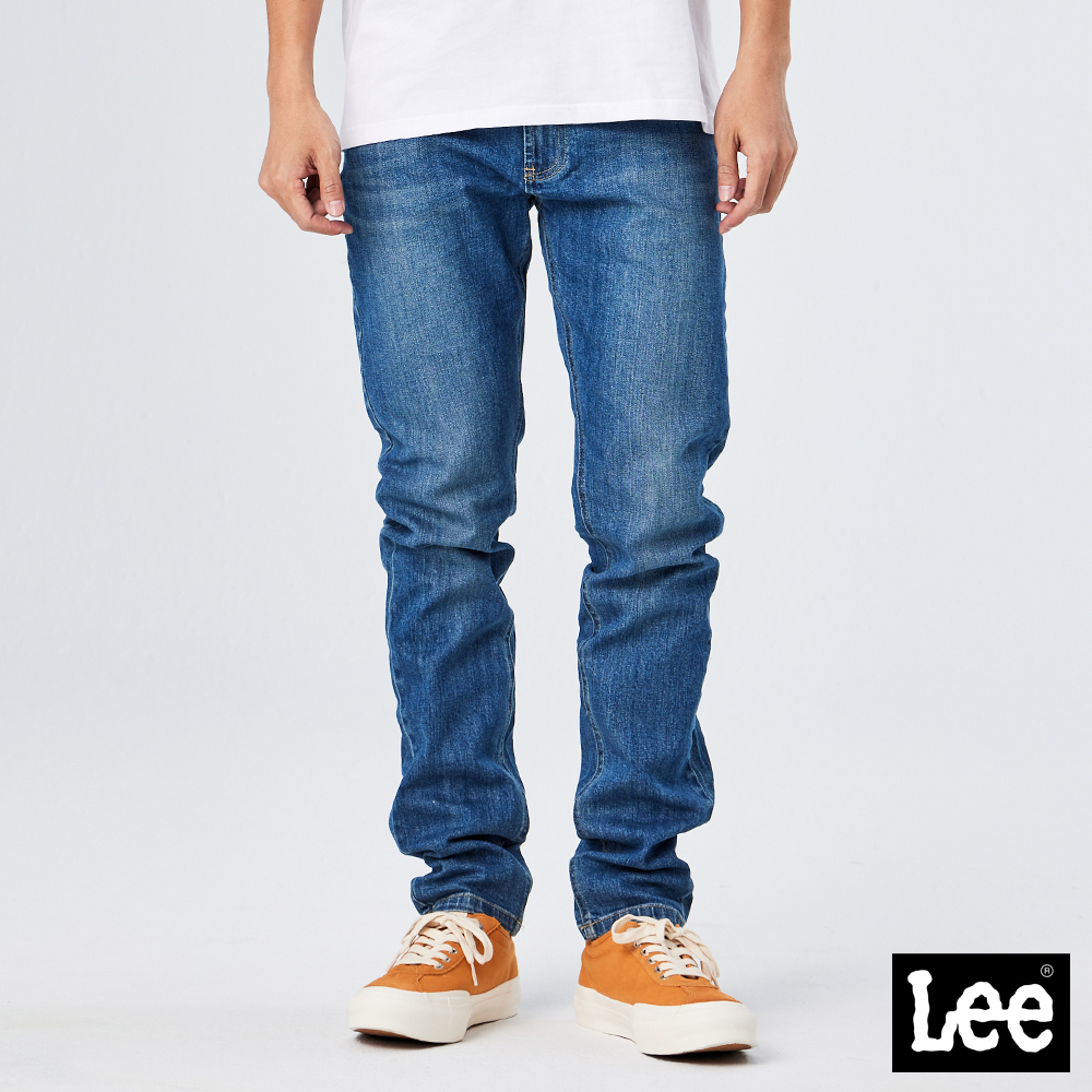 Lee 705 彈性中腰標準小直筒牛仔褲 男 Modern 淺藍洗水LL21019577Y