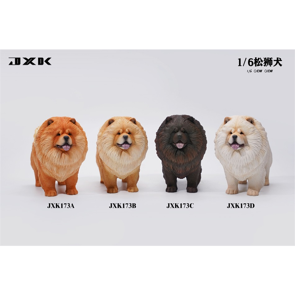 【那間模型】 JXK 1/6 鬆獅 鬆獅犬 動物 場景 坐騎 動物 仿真 模型 生日禮物 JXK173