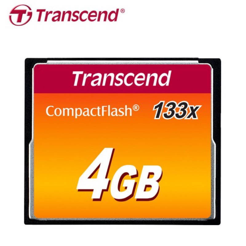 全新未拆封Transcend 創見 4GB 133X CF記憶卡 Compact Flash 單眼相機 攝影機記憶卡