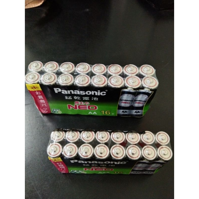 全新國際牌電池3號×16+4號×16（共32顆），需一起帶，恕不分售