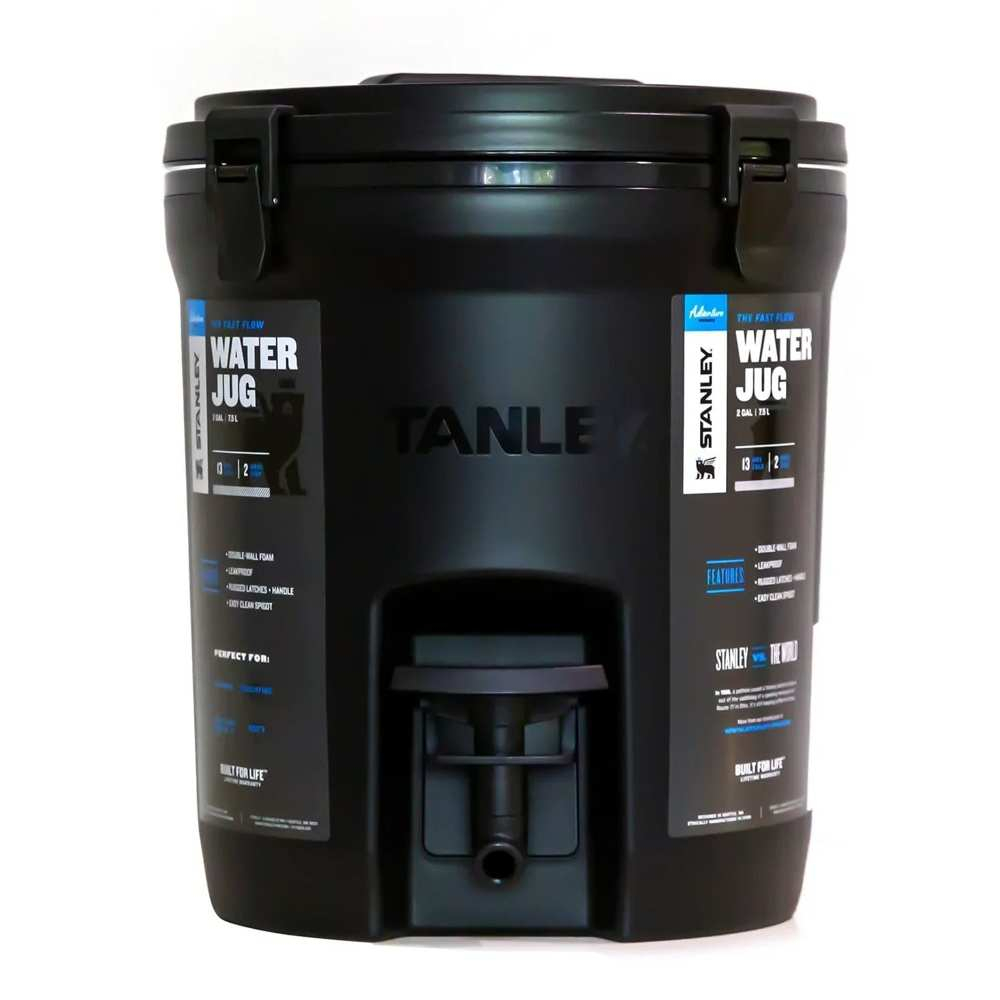 【美國STANLEY】冒險系列Water Jug保溫冷飲桶7.5L-極致黑《屋外生活》飲料桶 戶外 露營