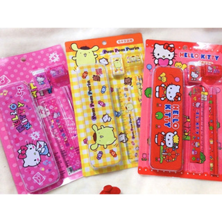 Hello Kitty凱蒂貓布丁狗/6件文具組