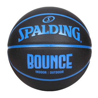 SPALDING 籃球 Bounce 黑藍 斯伯丁 室內外通用 耐磨 黏手感 系籃 合成皮 黑藍 SPB91004