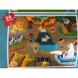 美國chuckle 240pc Zoo puzzle(Ages3+)兒童益智拚圖