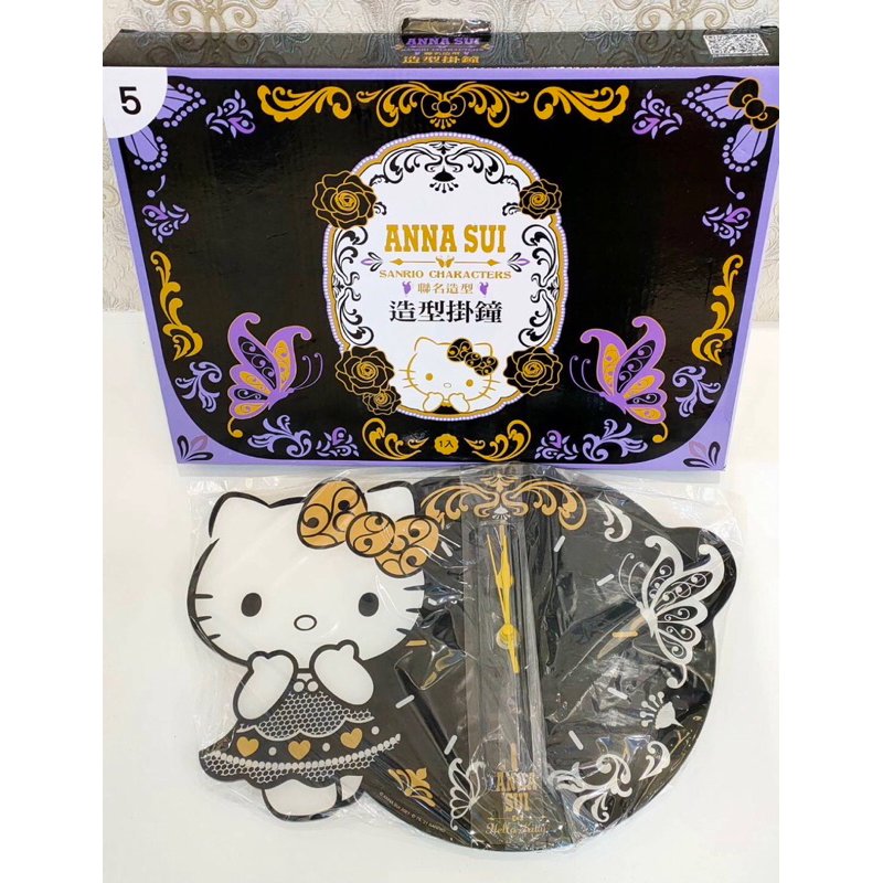 【ANNA SUI】7-11安娜蘇&amp;Hello Kitty時尚聯名造型掛鐘金色指針