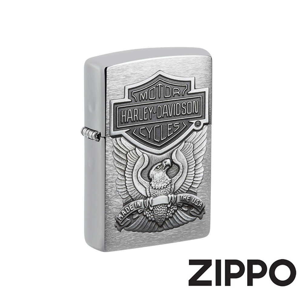 ZIPPO Harley-Davidson®哈雷飛鷹徽章防風打火機 美國設計 官方正版 終身保固 200HD.H284