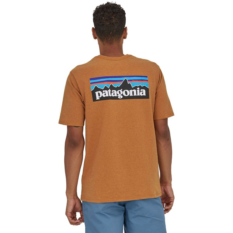 Patagonia P-6 Logo Responsibili-Tee  男裝loudberry  Orange L號