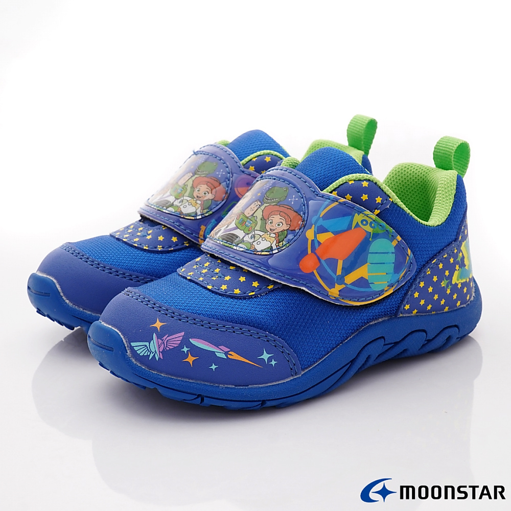 日本月星Moonstar機能童鞋 玩具總動員聯名運動鞋款13125藍(中小童段)