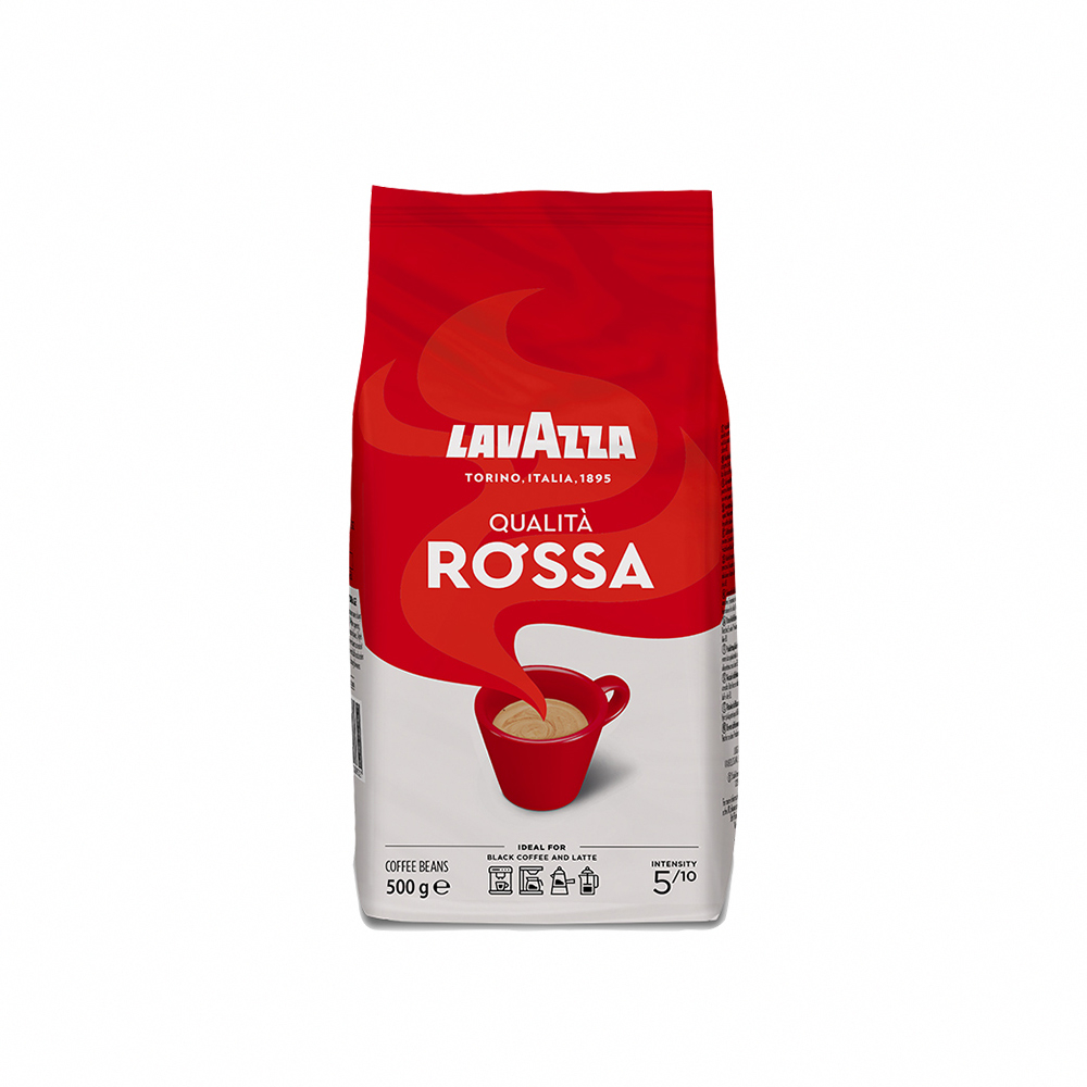 義大利【LAVAZZA】極品紅牌Rossa咖啡豆~500g