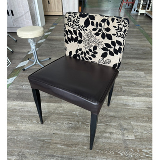 吉田二手傢俱❤咖啡皮布餐椅 商業椅 咖啡椅 單人椅 休閒椅 皮椅 咖啡色 小吃椅 化妝椅 造型椅 椅子