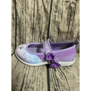 金英鞋坊~DISNEY迪士尼 冰雪奇緣FROZEN II 童款3D印刷休閒娃娃鞋14627紫MIT台灣製造特價290元