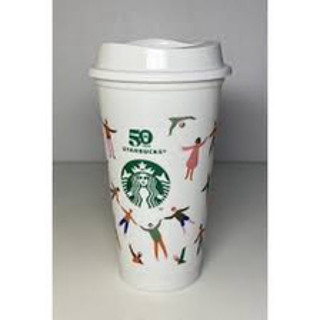 星巴克 50週年紀念 可循環使用 Reusable Cup 50週年紀念環保杯 /星巴克Kermit隨行杯 16oz
