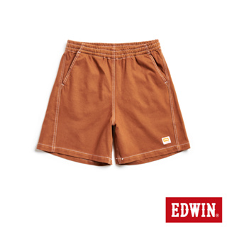 EDWIN 工裝後染短褲(褐色)-男女款