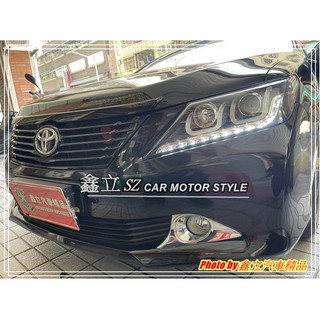 ※ 鑫立汽車精品 ※ CAMRY 7代 12-14年 下R8 雙U LED 光條 顆粒款 魚眼 黑底 大燈 頭燈 副廠件