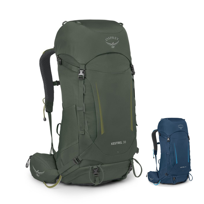 Osprey 美國 Kestrel 38L 輕量登山背包 自助旅行包 S/M 2色可選 Kestrel38 綠野山房