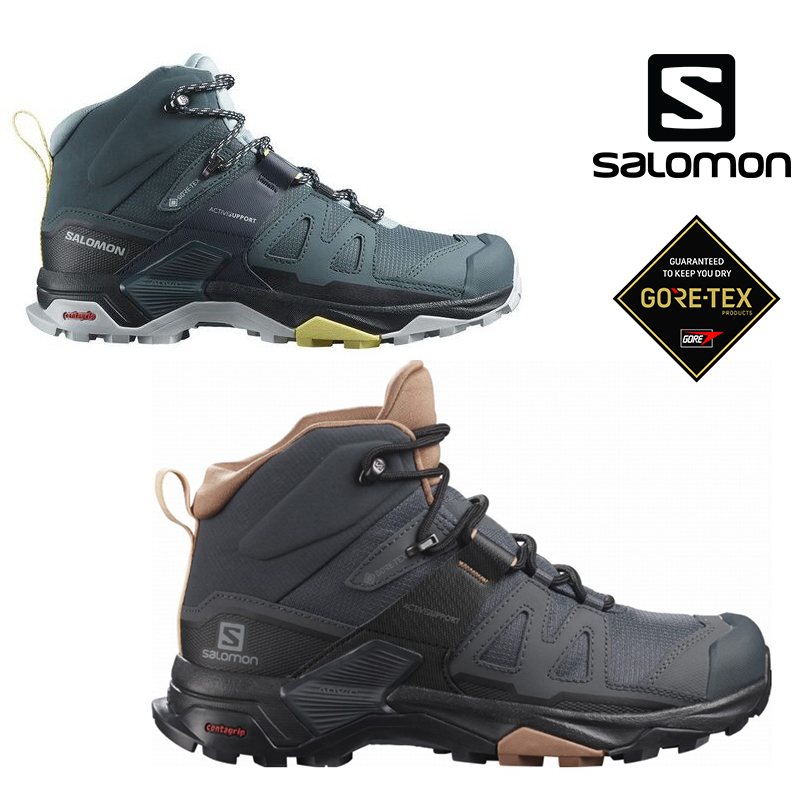 Salomon 法國 X Ultra 4 Mid 女款中筒登山鞋  Gore-tex 防水登山鞋 一般楦頭
