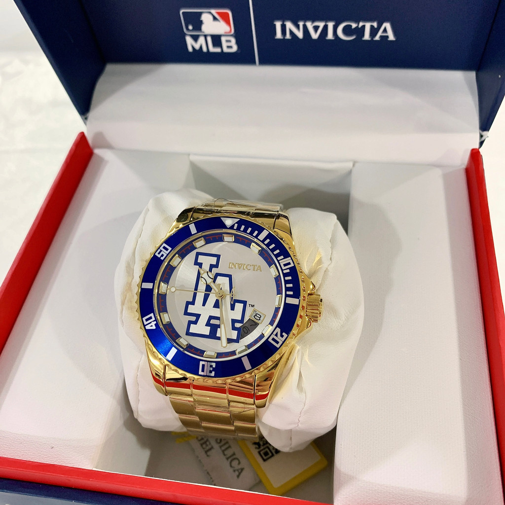 (Little bee小蜜蜂精品)INVICTA 英威塔 MLB聯名款 石英款 水鬼鋼錶(2色可選)