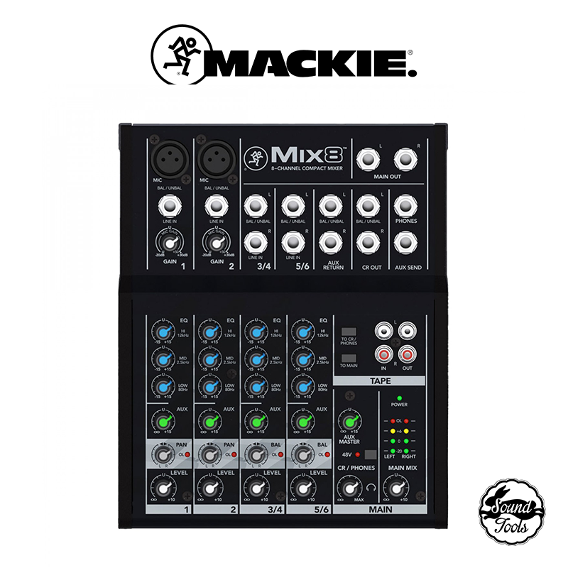 Mackie Mix8 8軌 混音器【桑兔】